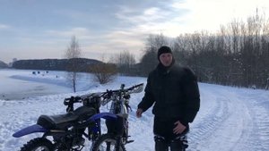 Зимняя покатушка Минских мотоциклах и "эпичное событие".