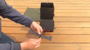Печь "Ракета" переносная, походная, разборная печь, для казана и сковороды.