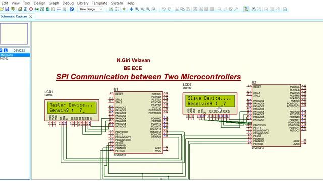 SPI Protocol communication between two microcontrollers смотреть онлайн