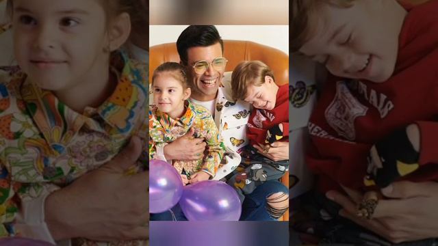 karan johar with children yash and ruhi💞#short #viral#trending