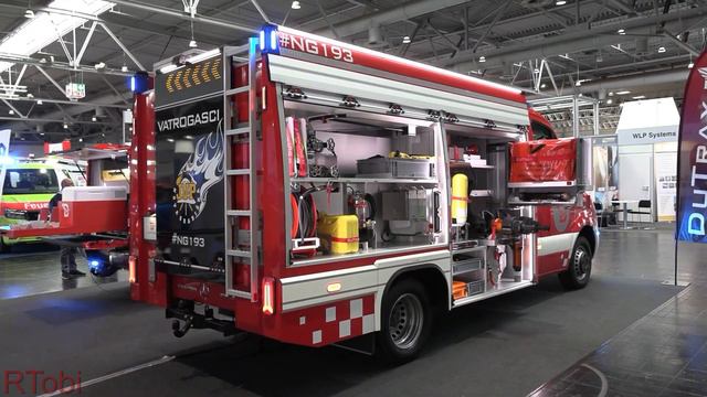 Croatian small fire engine – Mercedes Sprinter/Dutrax – Exterior&Interior - Interschutz 2022 German смотреть онлайн