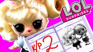 Двойка в дневник! Учитель в шоке - кукла ЛОЛ сюрприз прогуляла школу! Мультик LOL dolls