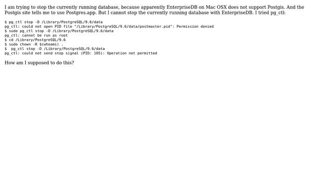 Databases: How to stop a PostgreSQL database with pg_ctl? смотреть онлайн
