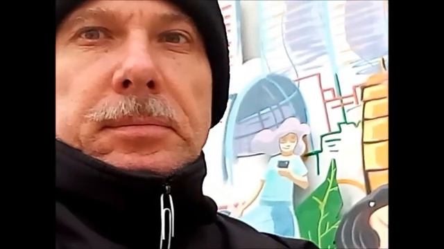 Декоративная картина в парке в Актобе Казахстан Decorative painting in the park in Aktobe Kazakhsta смотреть онлайн