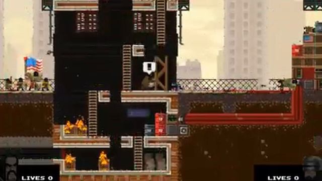 Игра Блокбастер-broforce играем с другом. смотреть онлайн