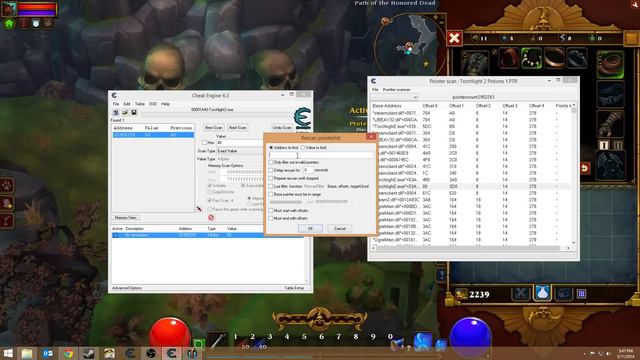 Cheat Engine 6 3 Using the Pointer Scanner to find Pointers