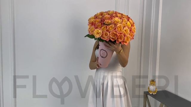 Розы Мисс Пигги на сайте FlowBeri Букет №30 смотреть онлайн