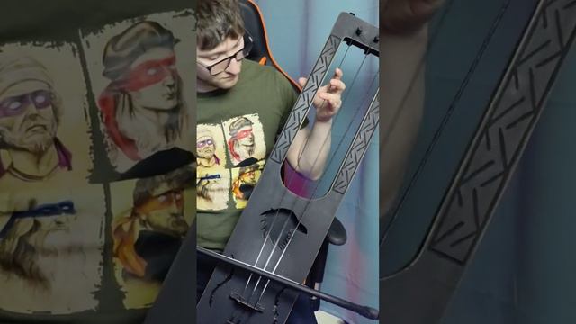 Тальхарпа! Учусь играть! (talharpa, tagelharpa, bow lyre).