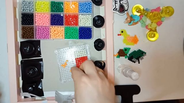 Аквамозаика, делаем мышку, кроватку, сыр. смотреть онлайн