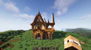 Огромный средневековый дом в MINECRAFT