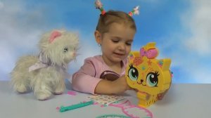 Кошечка с украшениями Литлест Пет Шоп ЛПС игрушка распаковка LPS kittie toy with