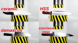 HYDRAULIC PRESS VS KNIVES IS CHEAP AND EXPENSIVE