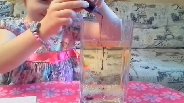 Лавовая лампа!!! Красочный опыт для детей.