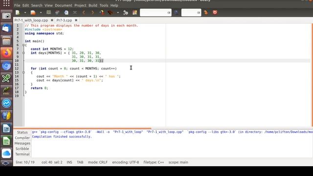 CSC-134, C++ Programming, Module 6, Introduction to Arrays