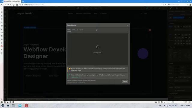 How To Export Code in Webflow | Webflow Tips & Tricks