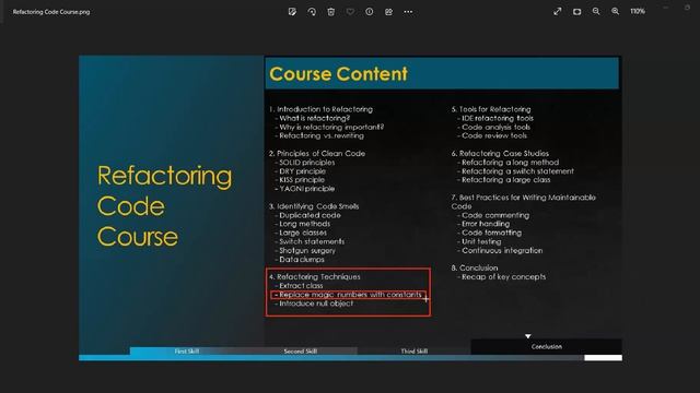Refactor Code course content outlines | How to Write Clean, Maintainable Code in Node JS & Spring.