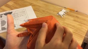 How to fold a complex origami Stag beetle part 1(Original Designer: Riccardo Foschi)