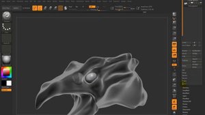Урок 15. Создаем веки с помощью функции Extract в ZBrush.