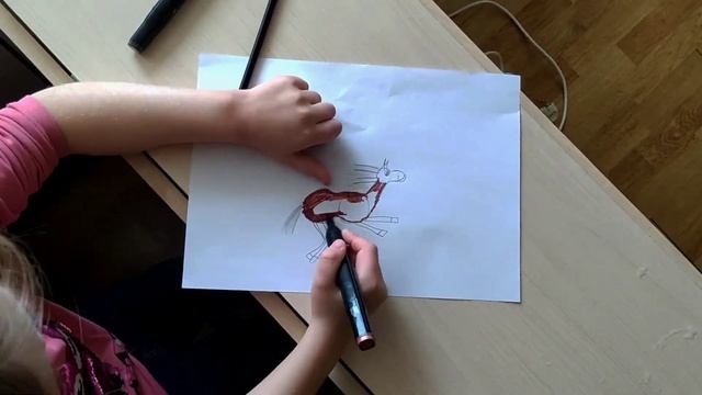 Как нарисовать милую лошадку?? смотреть онлайн
