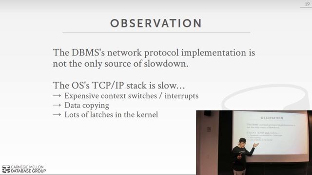 CMU Advanced Database Systems - 14 Networking (Spring 2018) смотреть онлайн