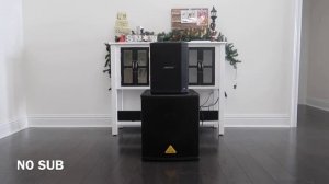 BEHRINGER B1200D-PRO 500-Watt 12" Pa Subwoofer REVIEW & Audio Sound Demo Test