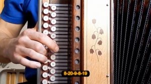 На побывку едет...(как играть на гармони,с цифрами)