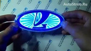 3D светящийся логотип лада обзор
