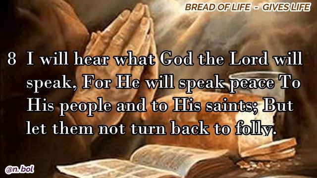 Psalm 85 - NKJV Audio Bible With Text (BREAD OF LIFE)