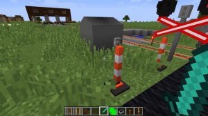 проезд жд переезда в minecraft (поездом) ст.ждановичи