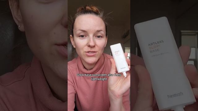 heimish artless glow base spf50 review easy application no white cast lightweight