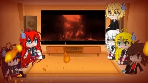 El Clan Gremory reacciona a Star Wras || Obi-Wan VS Anakin || Gacha Club