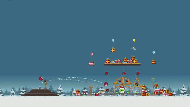 Seasons Greedings Big Present | Score 92840 | Angry Birds Seasons смотреть онлайн