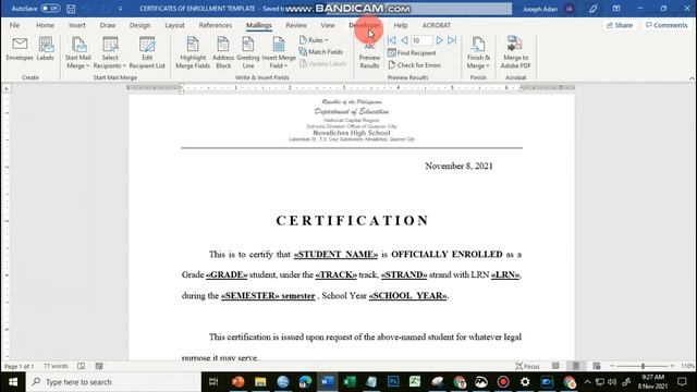 MAIL MERGE PART2: Create Individual Document/ PDF File with Customized Filename Using Mail Merge смотреть онлайн
