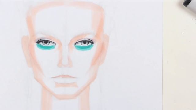 Face Sketching: Как рисовать волосы и макияж маркерами