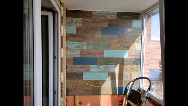 Дизайнерский ламинат в интерьере лоджии. Делаем комнату на лоджии с необычным ламинатом. смотреть онлайн