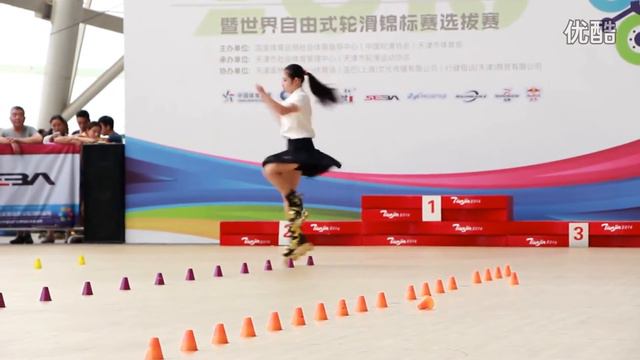 Guo Yu Xin 6th (Senior women) - National Freestyle Slalom 2016 смотреть онлайн
