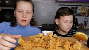 Mukbang KFC  ?/Вкусно, страшно остро/Твистер,Байтсы,Сандерс Бургер,Крылья