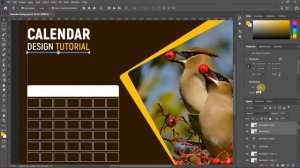 How to Create a Desktop Calendar Design in Photoshop CC | 2023 Calendar Design