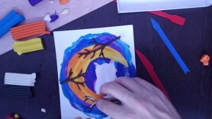 Как слепить картину из пластилина? Лепим картину с волшебным пластилиновым Филином :)