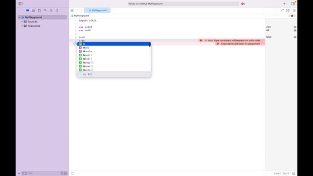Урок 11 - "Операторы сравнения в Swift"