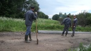 Установка опоры ЛЭП