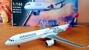 Сборка Airbus A321neo Hawaiian Airlines  Revell 1:144 scale  Mr.Motochkin