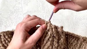Бесплатный МК ковер из джута Улита 26 ряд. Free master class carpet made of jute Julitta 26 row