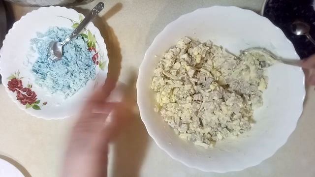 МК Салат СНЕГУРОЧКА. Салат на Новый Год.