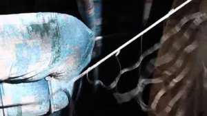 Изготовление простой жаберной рыболовной сети часть 1