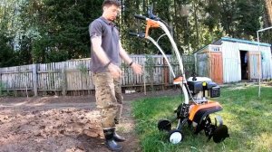 Культиватор на дачу// STIHL MH 585//Вскапывание земли без усилий