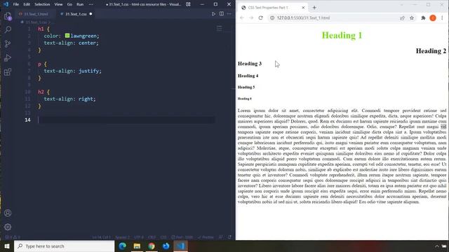 HTML-CSS Tutorial Lesson 31: CSS Text Properties #1 смотреть онлайн