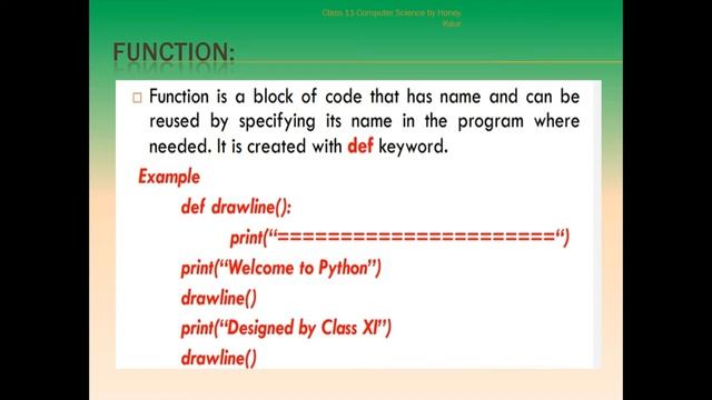 CLASS 11:CS , Ch-7:PYTHON FUNDAMENTALS