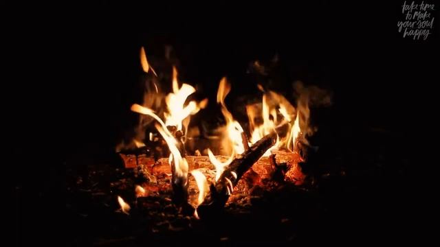 Завораживающее пламя костра в лесу, треск дровишек, шум дождя и раскаты грома помогут вам отдохнуть смотреть онлайн