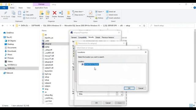 HOW TO INSTALL MICROSOFT SQL SERVER 2000 FOR WINDOWS 10 PRO x64